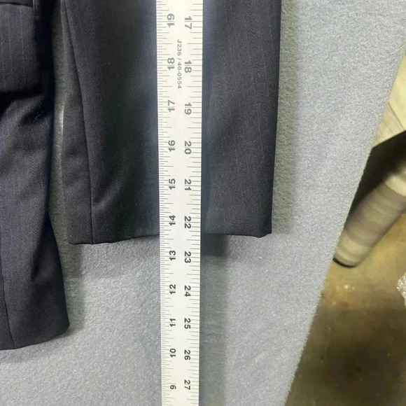 Perry Ellis Portfolio Blazer Sports Coat Men’s 44S Dark Navy 100% Wool Casual - Picture 7 of 8